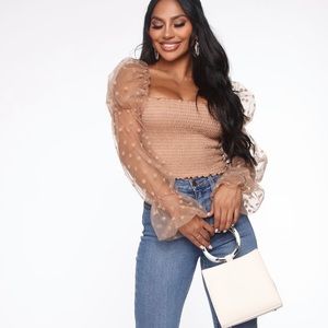 Sweet Darling Of Mine Top - Nude